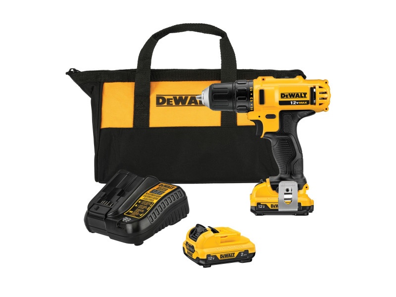 Mașină de găurit cu acumulator DEWALT 12 V fără perie de carbon (2 x acumulator 2.0 Ah + încărcător) DCD710D2 - 2 | YEO