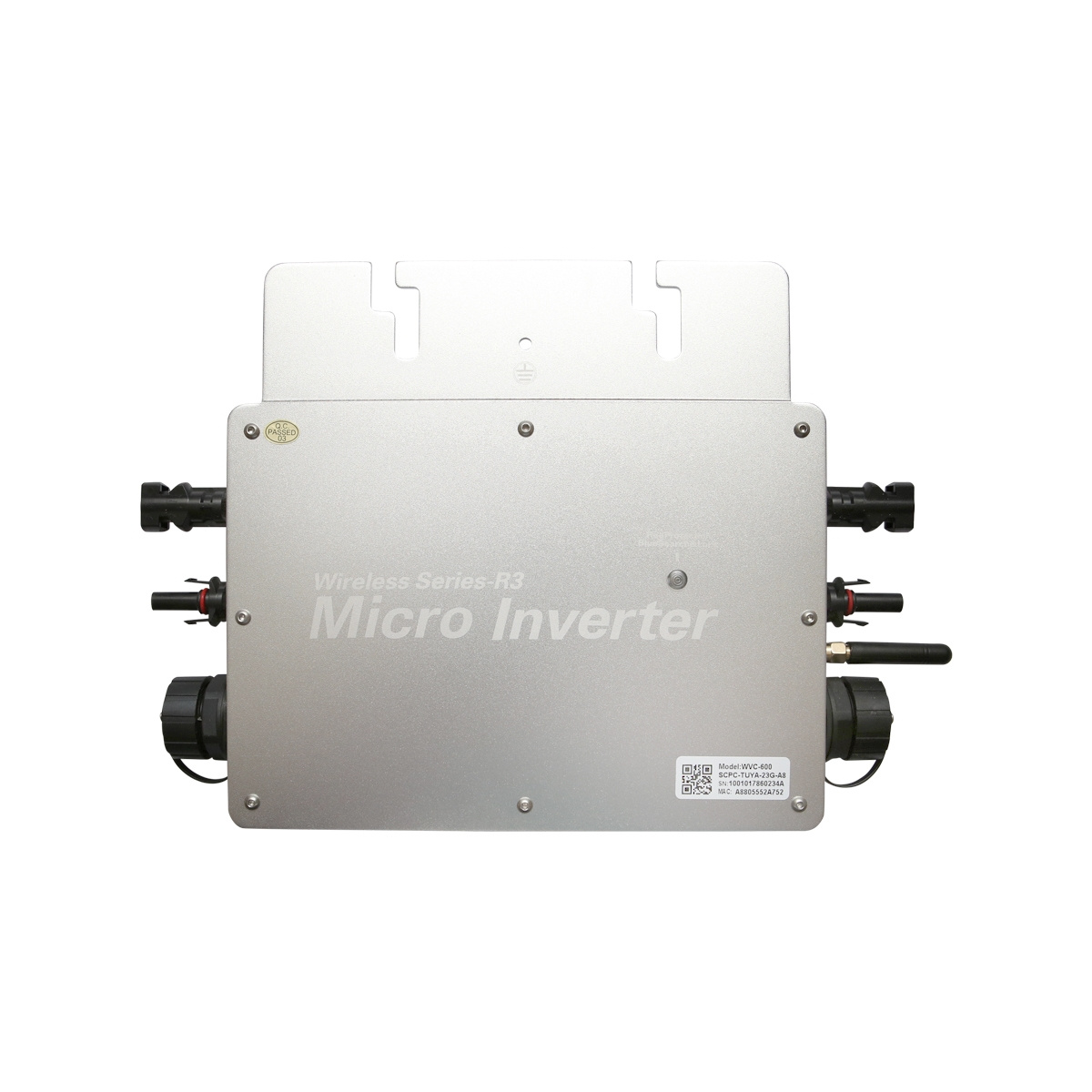 Microinvertor pentru panouri solare fotvoltaice 600W, 230V, WiFi, IP65, MPPT, Cod: DISLP30 - 1 | YEO