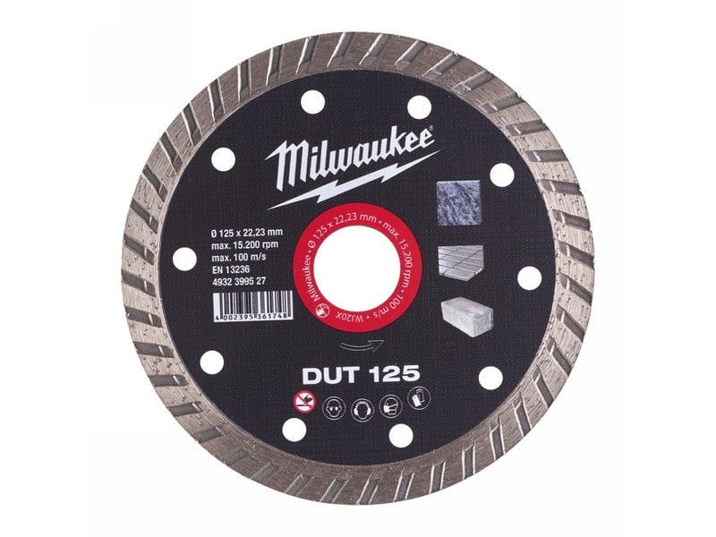 MILWAUKEE Disc diamantat de tăiere 125 x 2,3 x 10 x 22,2 mm turbo