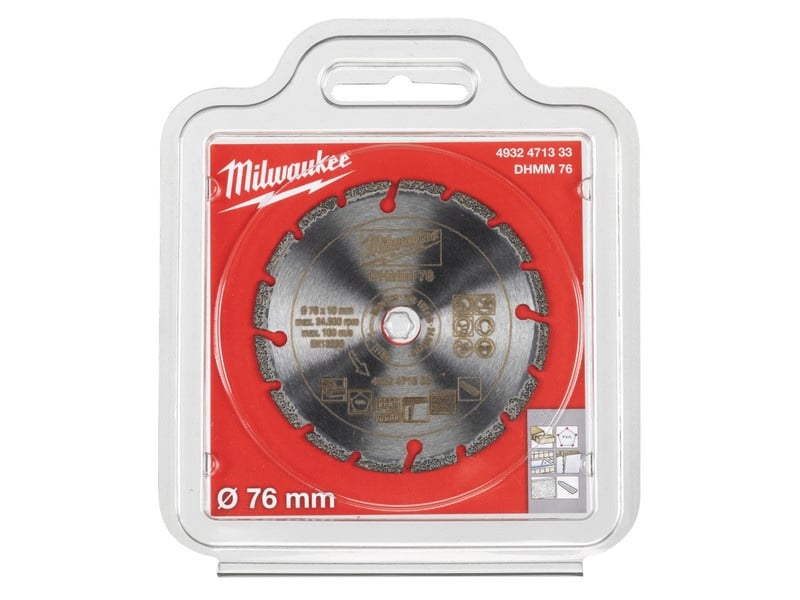 MILWAUKEE Disc diamantat de tăiere 76 x 1,2 x 2,2 x 10 mm segmentat DHMM - 1 | YEO