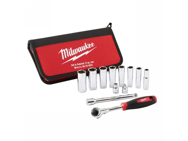 MILWAUKEE Set 12 piese 3/8" 10-19 mm