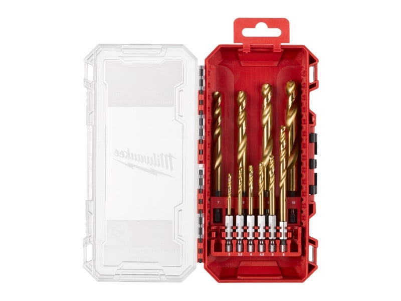 MILWAUKEE Set burghiu 10 piese, Shockwave HSS-G TIN