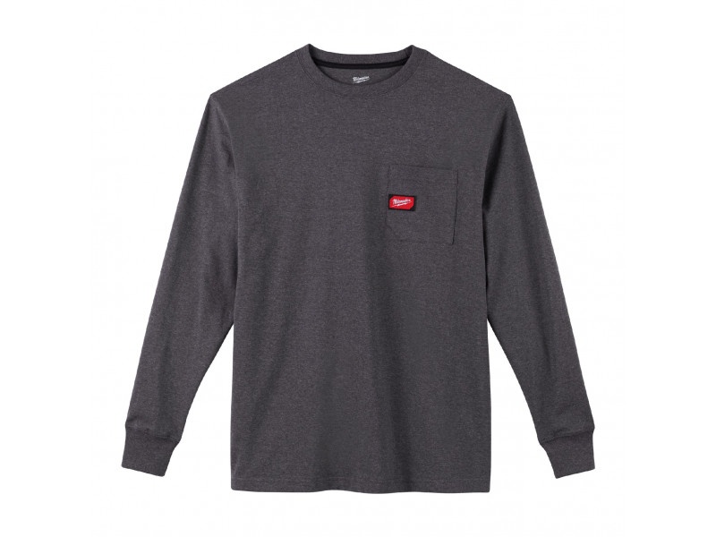 MILWAUKEE Tricou cu mânecă lungă gri WTLSG-XL WORKSKIN™