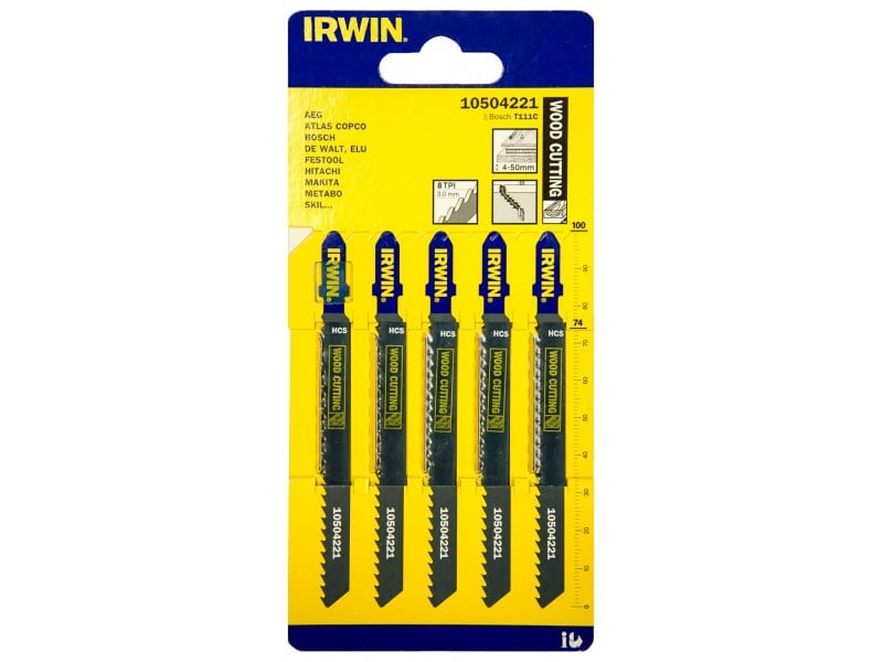 Pânză de ferăstrău circular IRWIN T111C 74/3 mm HCS (5 bucăți)