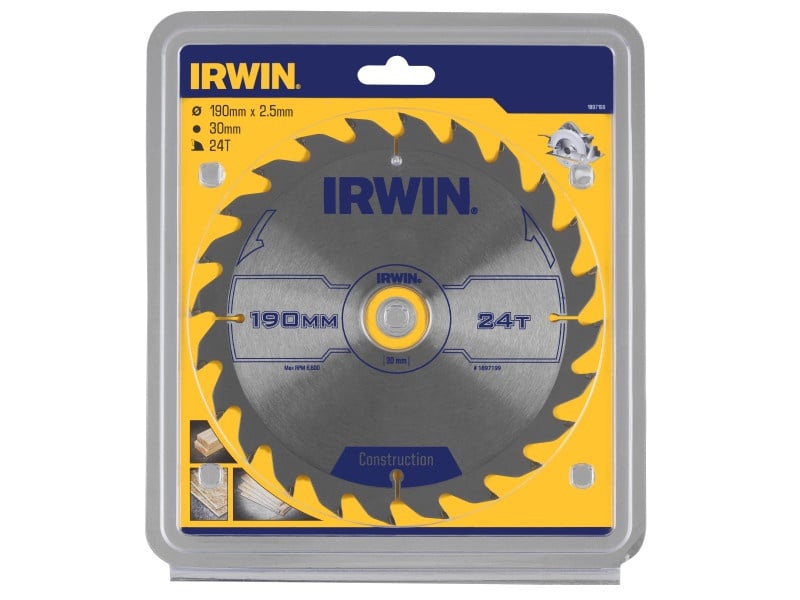 Pânză de ferăstrău IRWIN pentru lemn 190 x 30 mm / 24T