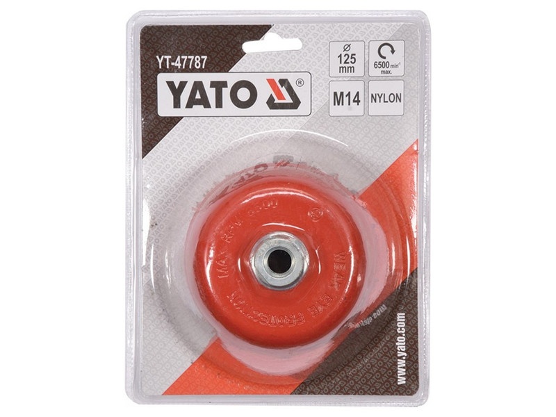 Perie YATO 125 mm M14 cu peri de plastic - 2 | YEO