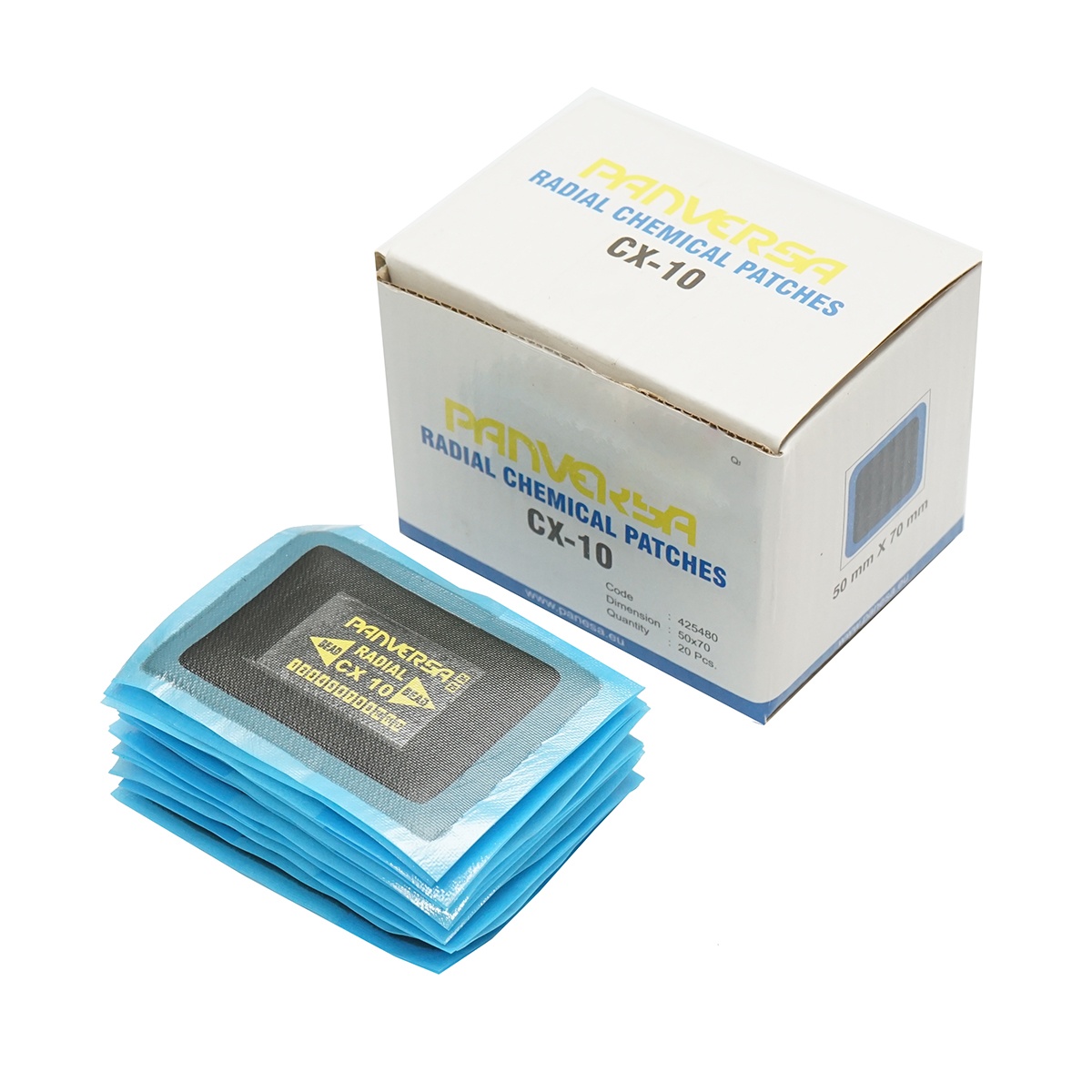 Petice vulcanizare anvelope radiale 50x70mm CX-10 Panversa, DISRN83