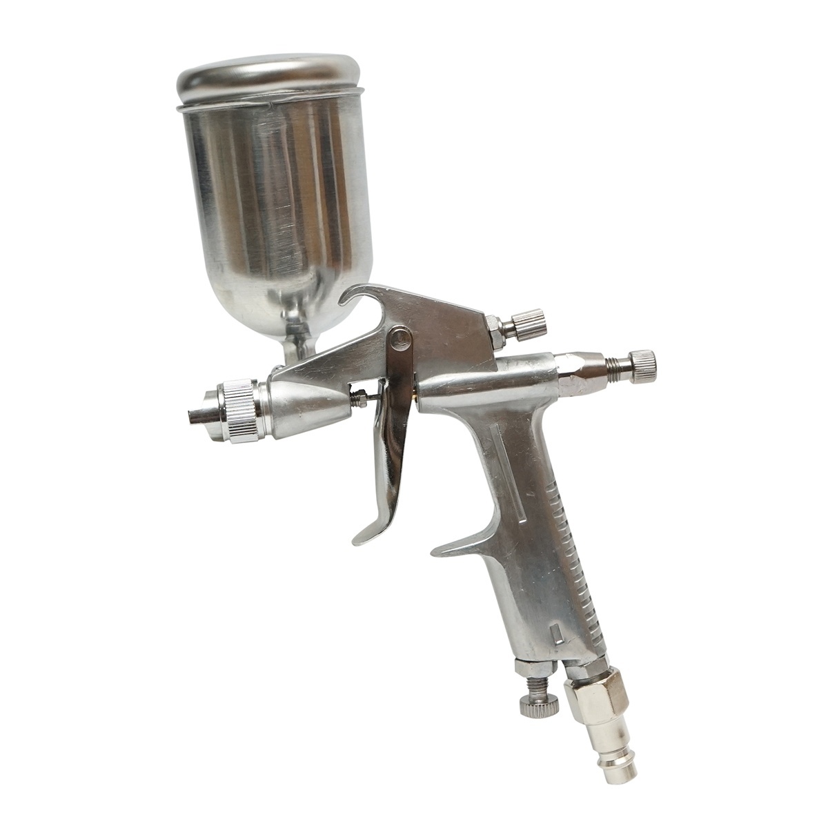 Pistol de vopsit cu aer comprimat 200ml, duza 0.5mm, debit 60ml/min, presiune max. 2.5 bar F-2 , Cod: BK76122