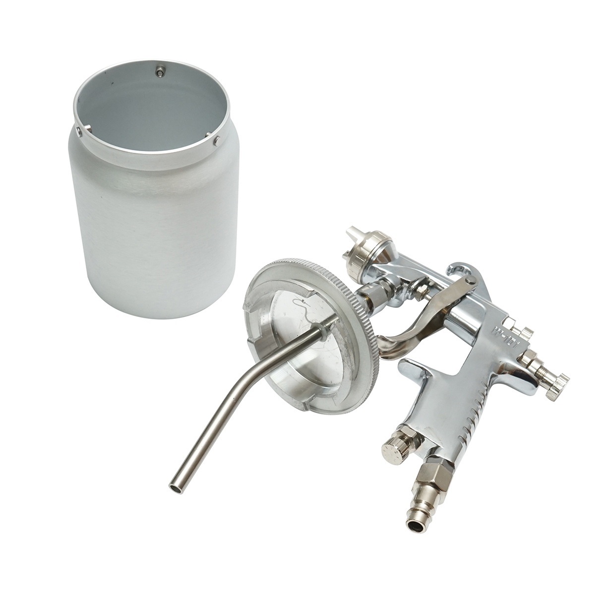 Pistol de vopsit cu aer comprimat 600ml, duza 1.3mm HVLP, debit 190ml/min, presiune max. 5 bar, Cod: BK76136 - 3 | YEO