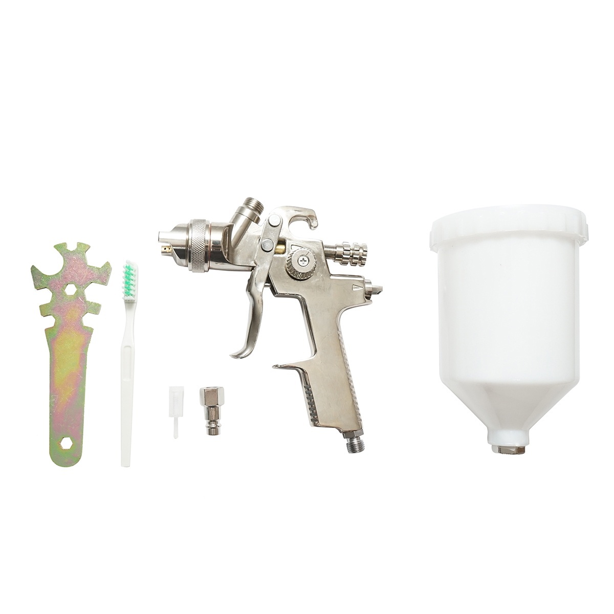 Pistol de vopsit cu aer comprimat 600ml, duza 2mm, debit 300ml/min, presiune max. 4 bar, Cod: BK76134 - 1 | YEO