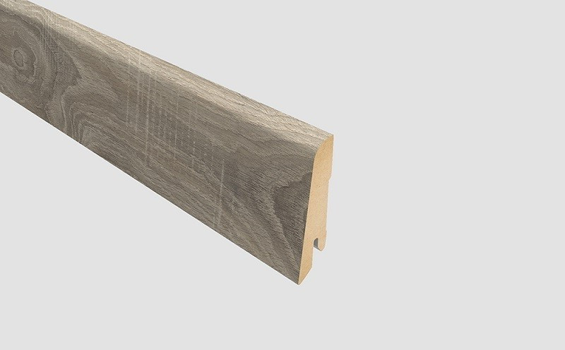 Plinta Mdf, 240 x 1.4 x 8 cm, L386, pentru Parchet laminat Egger Pro, Stejar bardolino gri, EPL036N, Egger