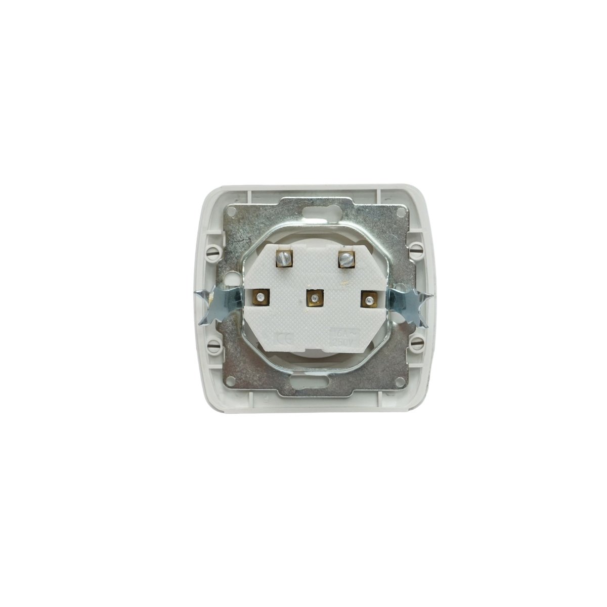 Priza simpa alba ST MAKEL 220V - 250V, 10A incastrat, ceramica, Cod: DISHZ74, Brand: Makel - 1 | YEO