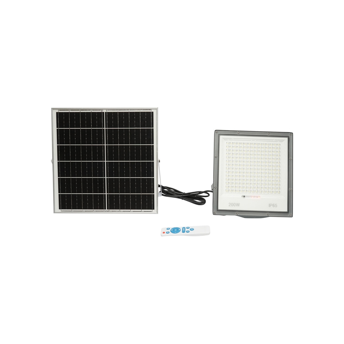 Proiector led de 200w cu panou solar 20W, baterie si telecomanda, Cod: BK69712 Echivalență: DISLG71, Breckner Germany