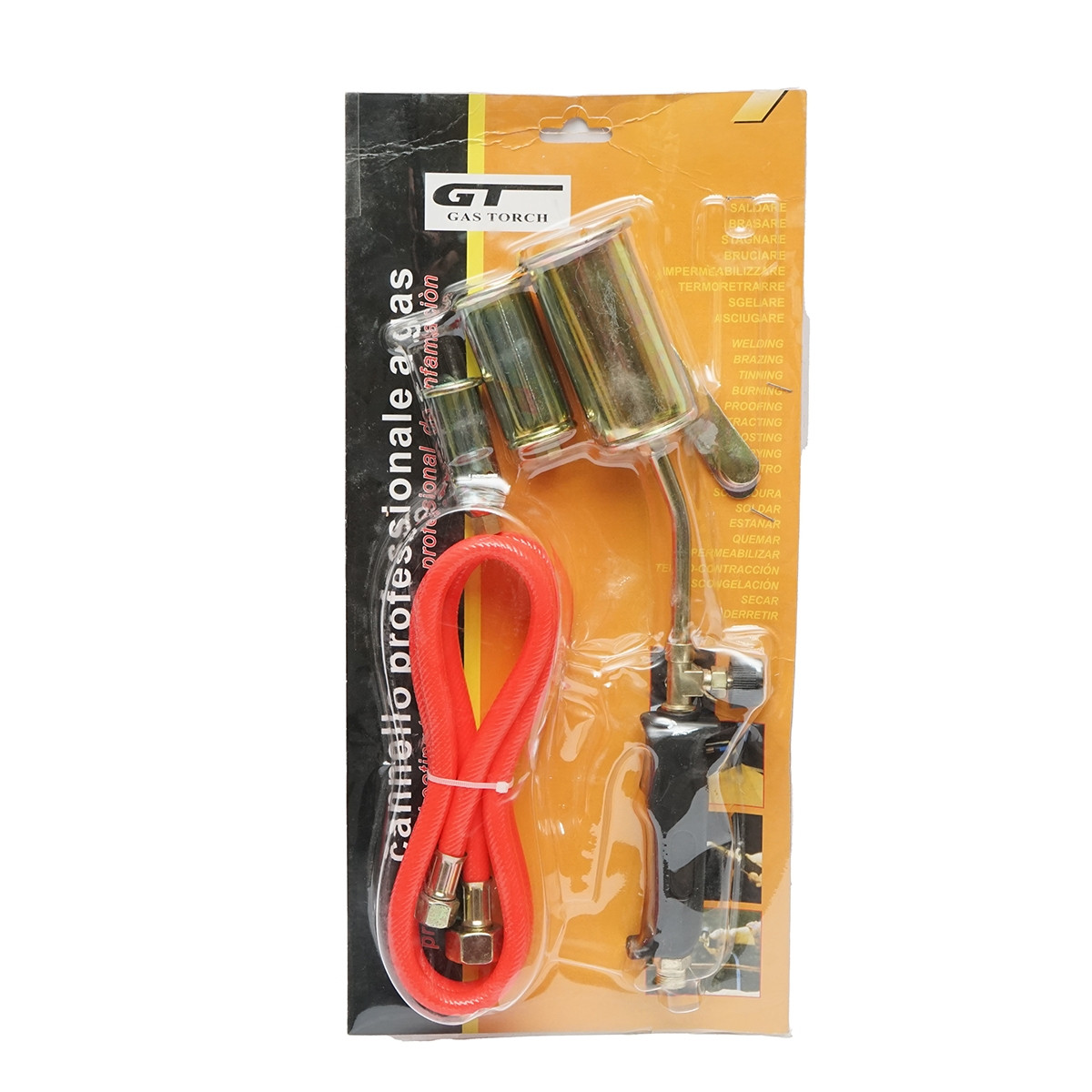 Set arzator gaz cu 3 duze si furtun 1.5m pentru lipit sau parlit, Cod: DISLW78, Brand: BRECKNER GERMANY - 1 | YEO