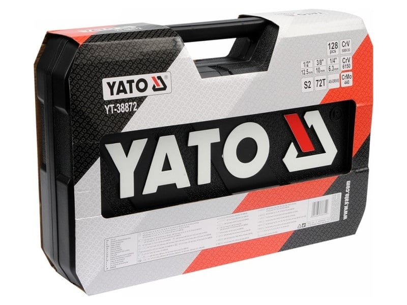 Set de prize YATO 128 piese 1/4", 3/8", 1/2" CrV - 4 | YEO