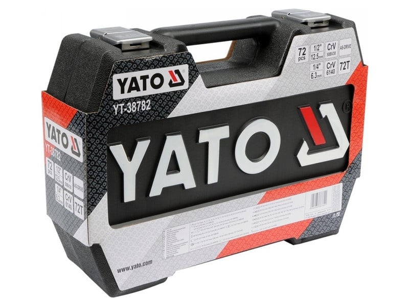 Set de prize YATO 72 piese 1/4", 1/2" CrV - 3 | YEO