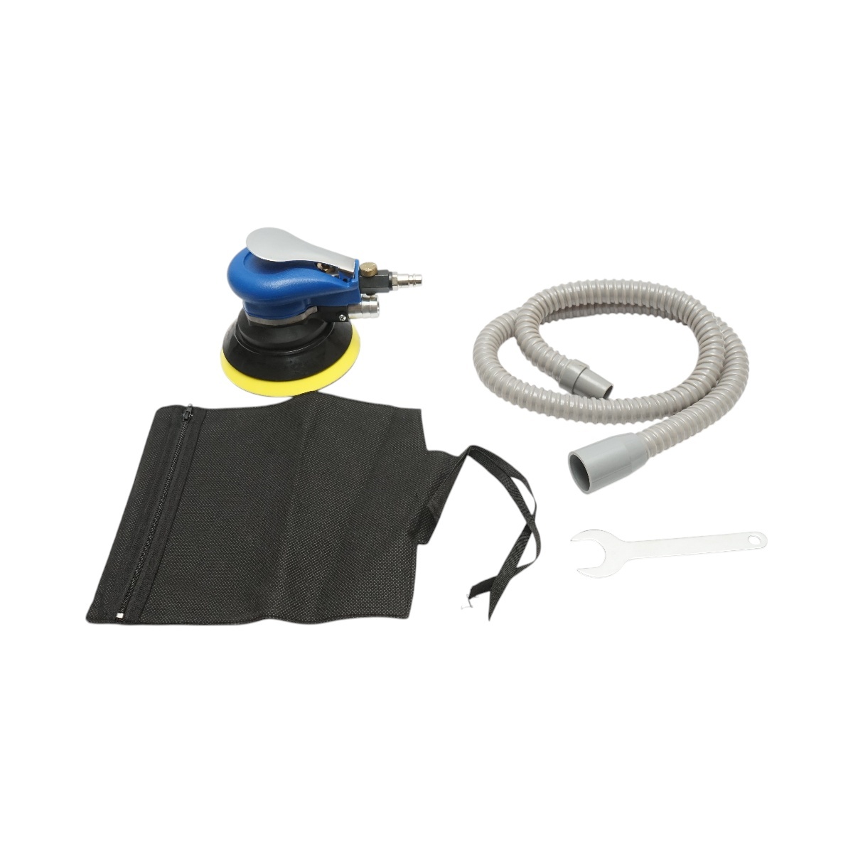 Slefuitor orbital pneumatic 125mm cu sistem de aspirare, viteza 10000 rpm, orbita 2.5mm, presiune max. 8 bar , Cod: BK76124 - 1 | YEO
