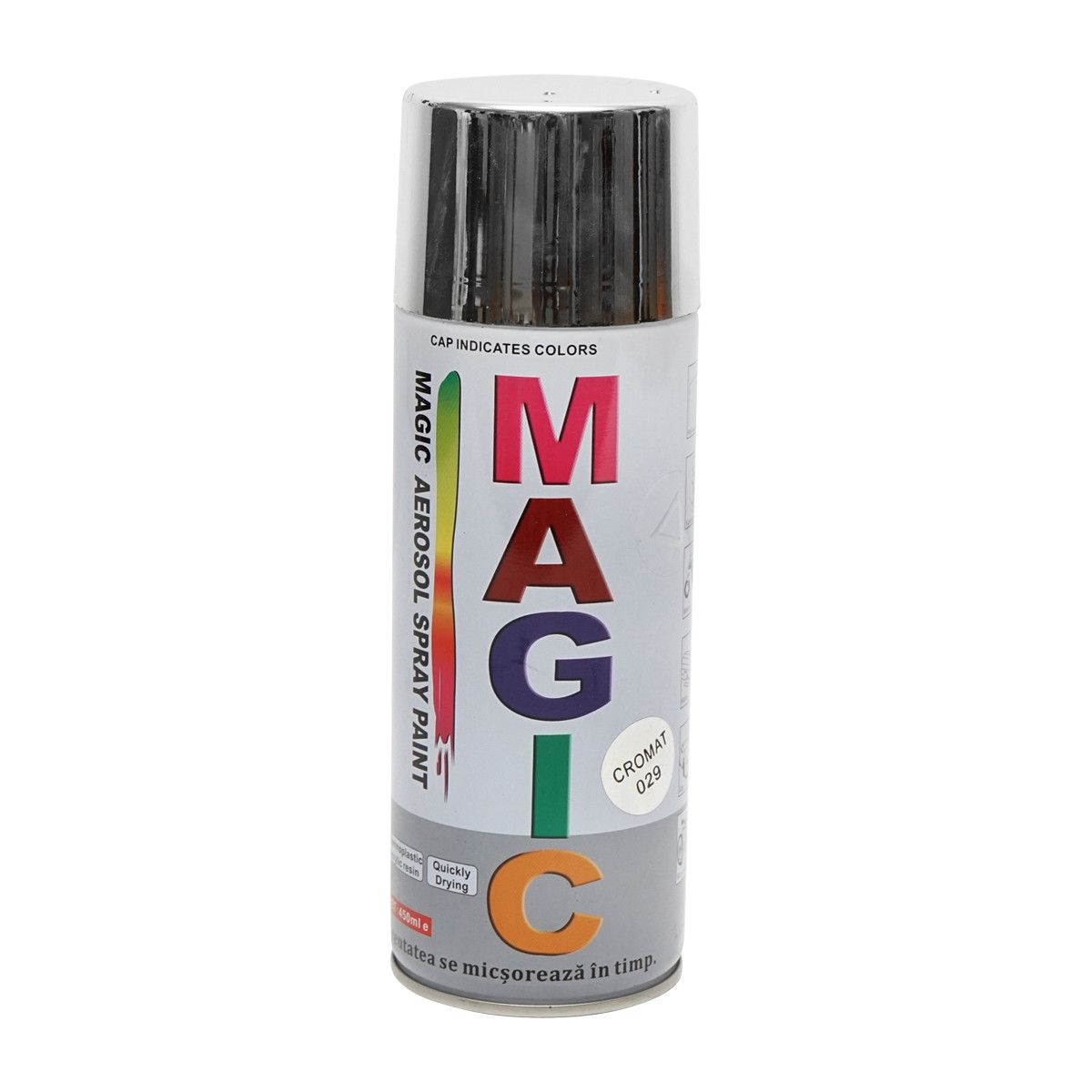 Spray vopsea Magic cromat metalizat 029 450 ml, Cod: FOX029, Brand: MAGIC