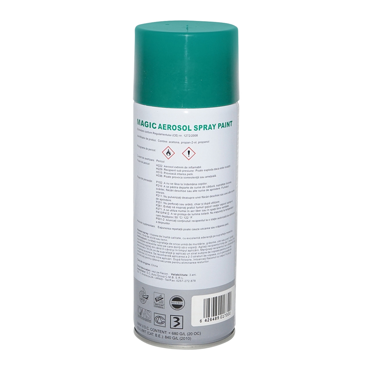 Spray vopsea Magic verde 6016 400 ml, Cod: FOX6016, Brand: MAGIC - 1 | YEO