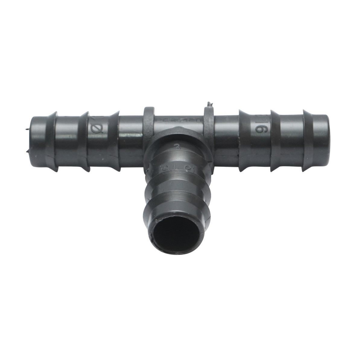 Teu, conector tub picurare, D16x16mm, pentru sisteme irigatii, Cod: DISLU77, Poelsan - 1 | YEO