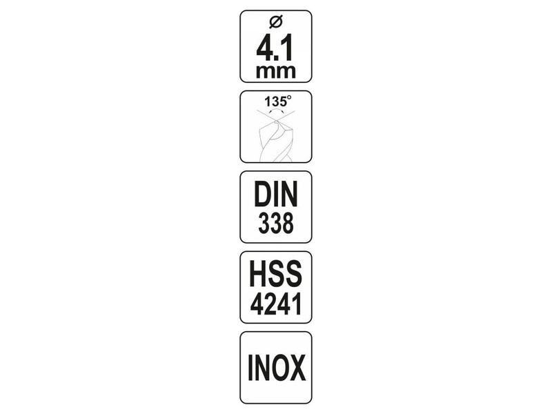 YATO Auger 4,1 x 75/44 mm inox HSS Premium - 3 | YEO