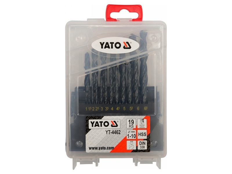 YATO Auger set 19 piese 1-10 mm HSS - 1 | YEO