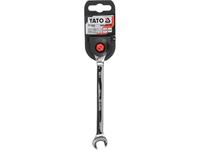 YATO Cheie stea cu clichet 11 mm / 165 mm 72T CrV - 4 | YEO