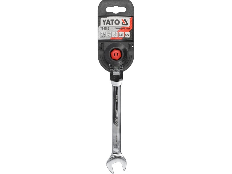 YATO Cheie stea cu clichet 16 mm / 210 mm 72T CrV - 4 | YEO