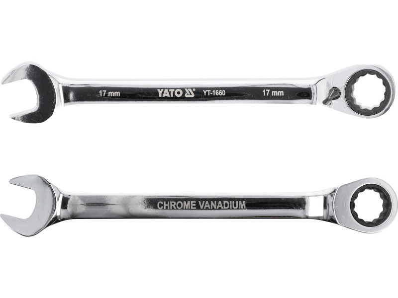 YATO Cheie stea cu clichet 17 mm / 225 mm 72T CrV - 4 | YEO