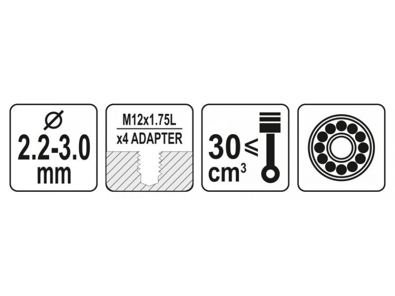 YATO Clește cu ace cu amortizor 2,2-3,0 mm cu rulment - 3 | YEO