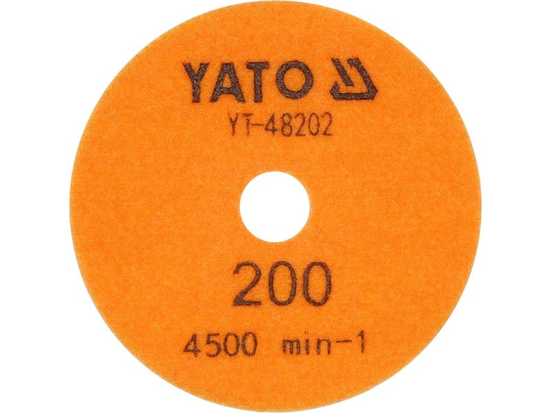 YATO Disc diamantat de șlefuire și lustruire Velcro 100 mm / P200 umed/uscat