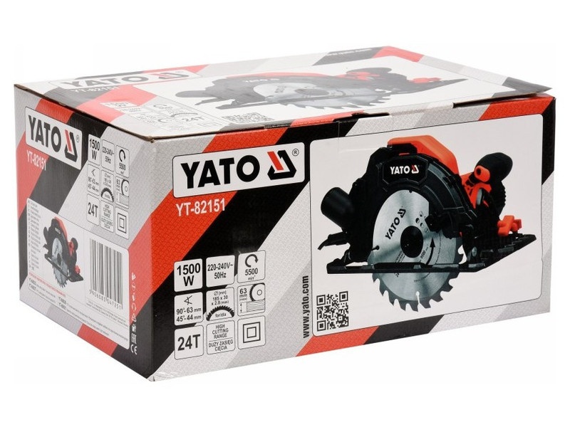 YATO Ferăstrău circular 185 mm 1500 W - 2 | YEO