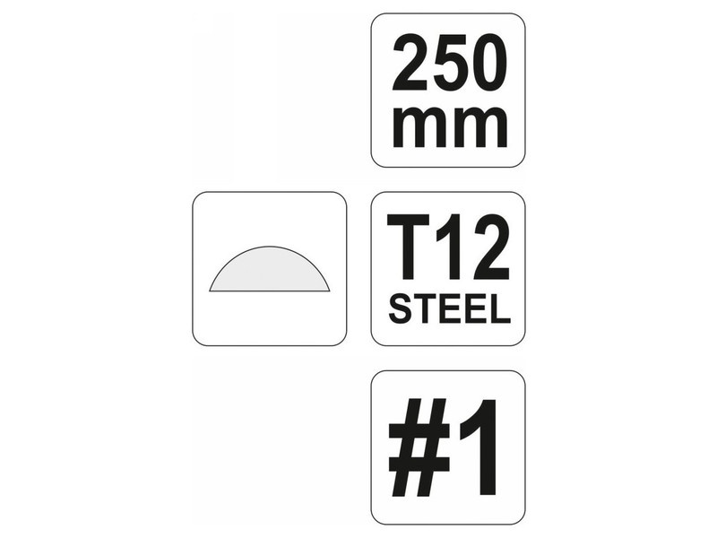 YATO Filtru cu jumătate de roată 250 mm / #1 grosier