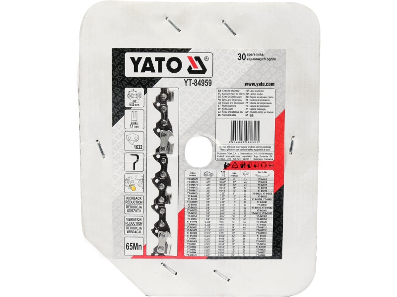 YATO Rolă lanț ferăstrău cu lanț 3/8" 1,1 mm 1632 sts - 1 | YEO