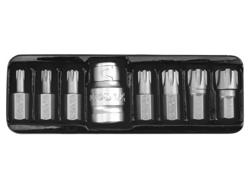 YATO Set de biți 8 piese RIBE M5-M14 L=30 mm 1/2"