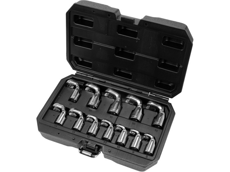 YATO Set de chei tubulare cu stea deschisă 12 piese 3/8" 8-19 mm CrV - 1 | YEO