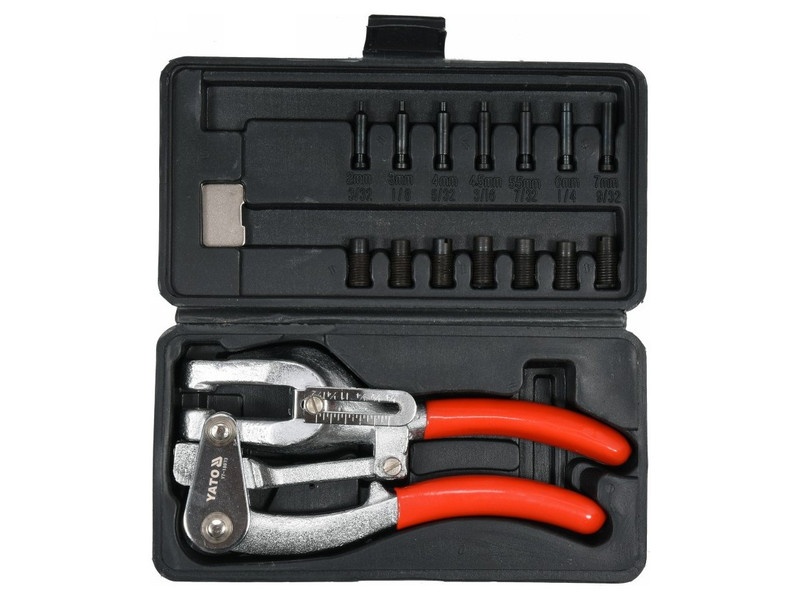 YATO Set de clești de perforat plăci 16 piese