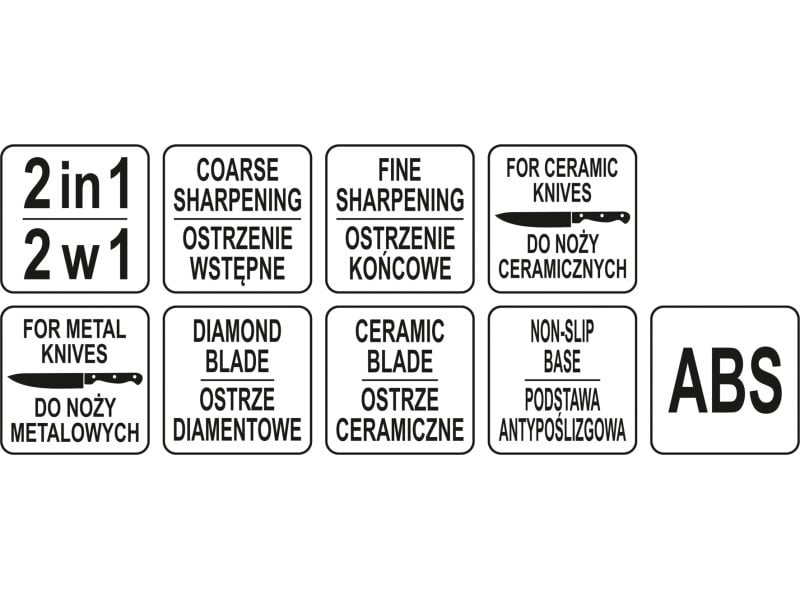 Ascuțitor de cuțite YATO GASTRO 2 în 1