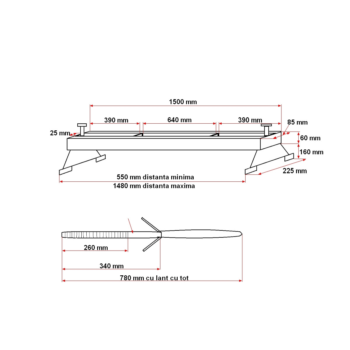 Bara suport pentru motor tip traversa, Cod: BK90382, Brand: BRECKNER GERMANY