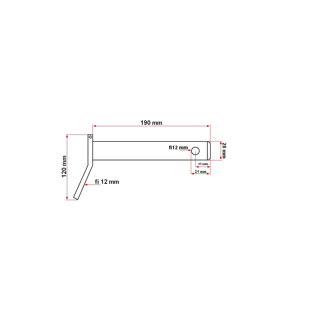 Bolt tirant cu lant si manivela fi 28mm, Cod: DISCX56, Marca: UTB - 3 | YEO