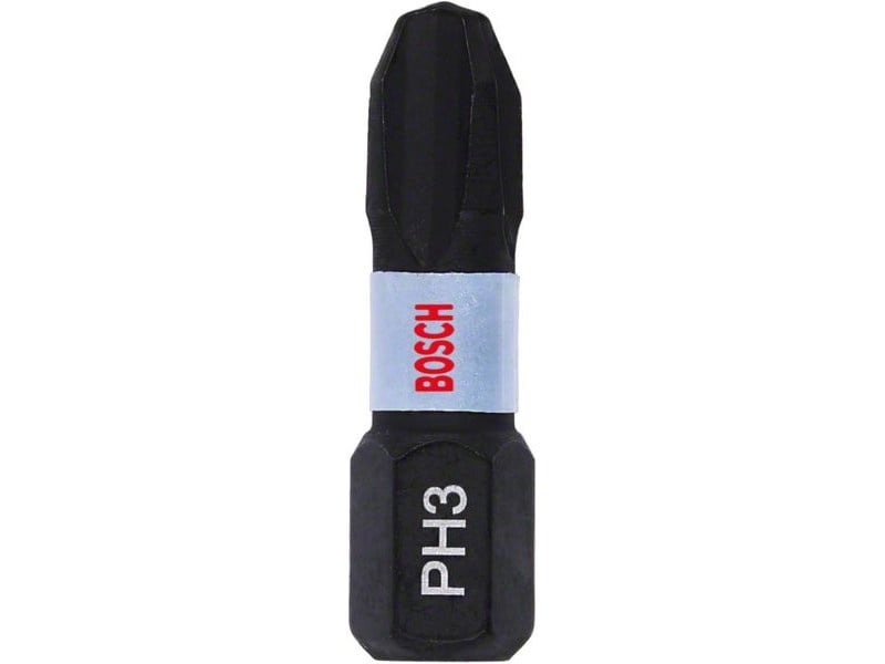 BOSCH Bithegy PH3 x 25 mm 1/4" Control de impact (2 buc)