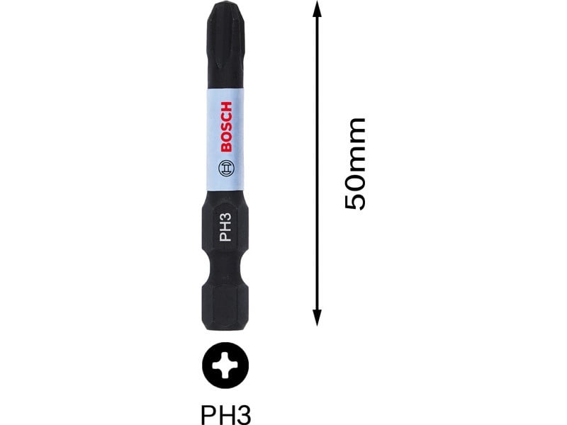 BOSCH Bithegy PH3 x 50 mm 1/4" Control de impact