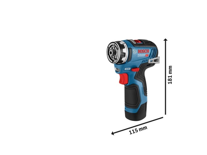 BOSCH burghiu fără fir GSR 12V-35 FC în L-boxx (2 baterii de 3.0 Ah + încărcător rapid) - 3 | YEO