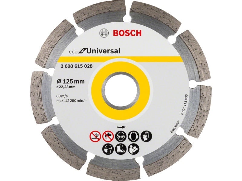 BOSCH Disc de tăiere diamantat 125 x 2,0 x 7,0 x 22,2 mm segmentat ECO pentru Universal