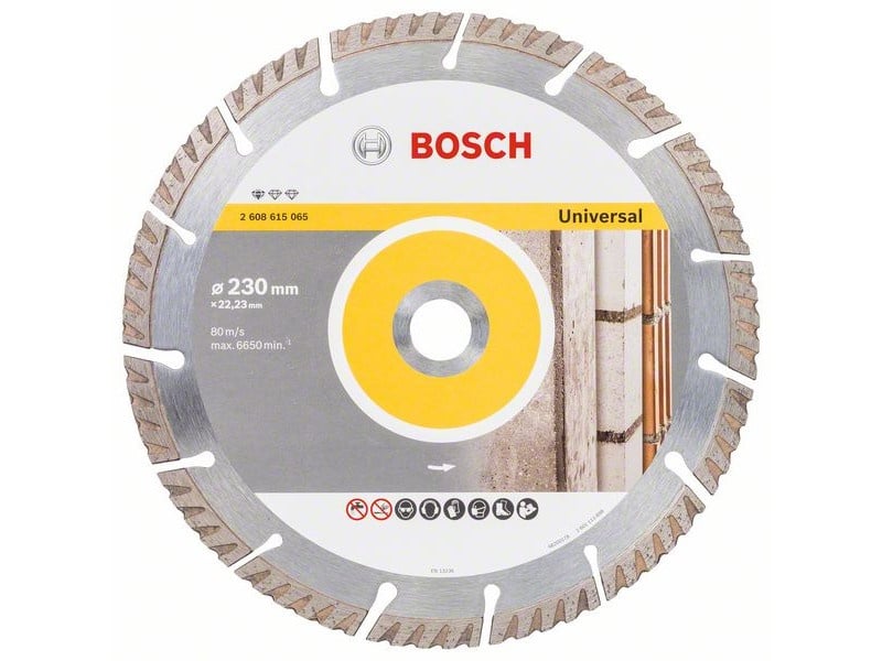 BOSCH Disc de tăiere diamantat 230 x 2,6 x 10 x 22,2 mm segmentat Standard pentru Universal