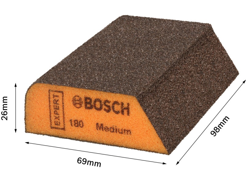 BOSCH EXPERT Burete de șlefuit 69 x 97 x 26 mm P180 - 1 | YEO