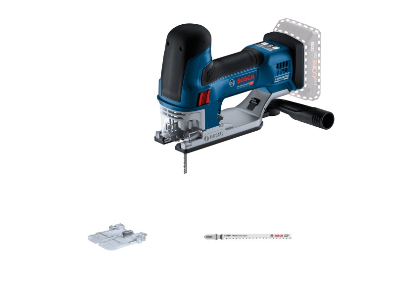 BOSCH fierăstrău fără fir GST 18V-155 SC cu mânere, în cutie de carton (fără baterie și încărcător)