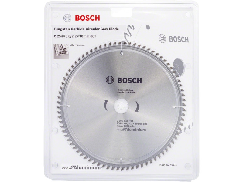 BOSCH Lamă de ferăstrău pentru aluminiu 254 x 30 x 3,0 mm / 80T