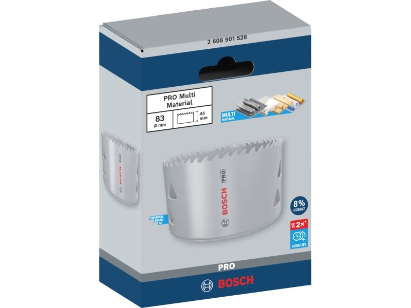 BOSCH PRO Freze circulare 83 mm (8% cobalt) filetate Multi Material - 1 | YEO