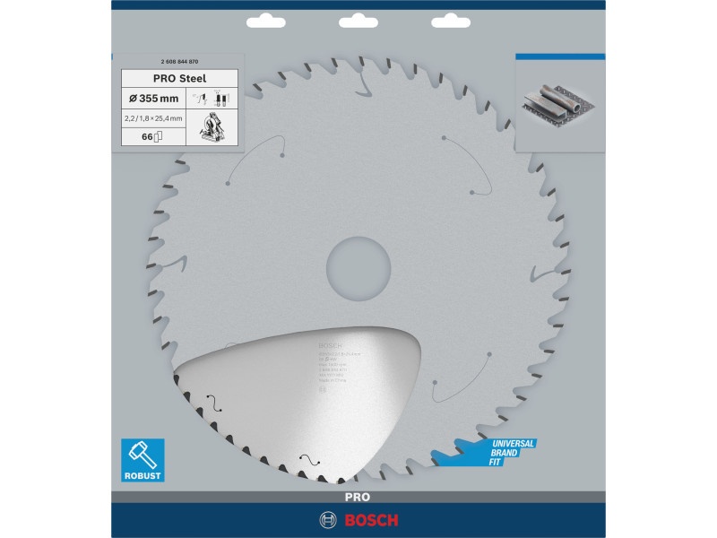BOSCH PRO Lamă de ferăstrău pentru metal 355 x 25,4 x 2,2 mm / 66T - 1 | YEO